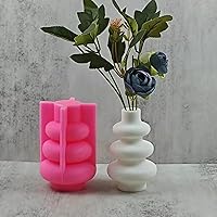 Vista 11 de Molde de silicona para maceta de cara abstracta, jarrón para suculentas, jarrón, yeso, molde para concreto, soporte para velas, molde de resina
