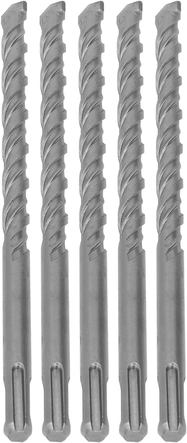 Impact Drill Bits, 5PCS High Hardness Hammer Drill Bit Set for Concrete