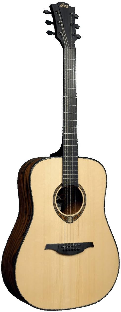 Lag Guitars Tramontane Limited Edition TSE701D Snakewood Dreadnought Acoustic Guitar Natural Snake Wood
