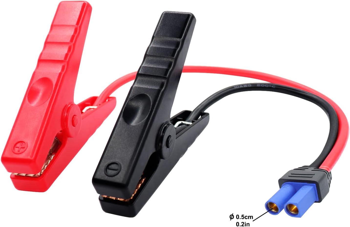 EC5 Jump Starter Cable with Battery Clamps10AWG Car EC5 Jumper Cable Clamps 12V Portable Car Jump Starter Booster Clamps (40cm)
