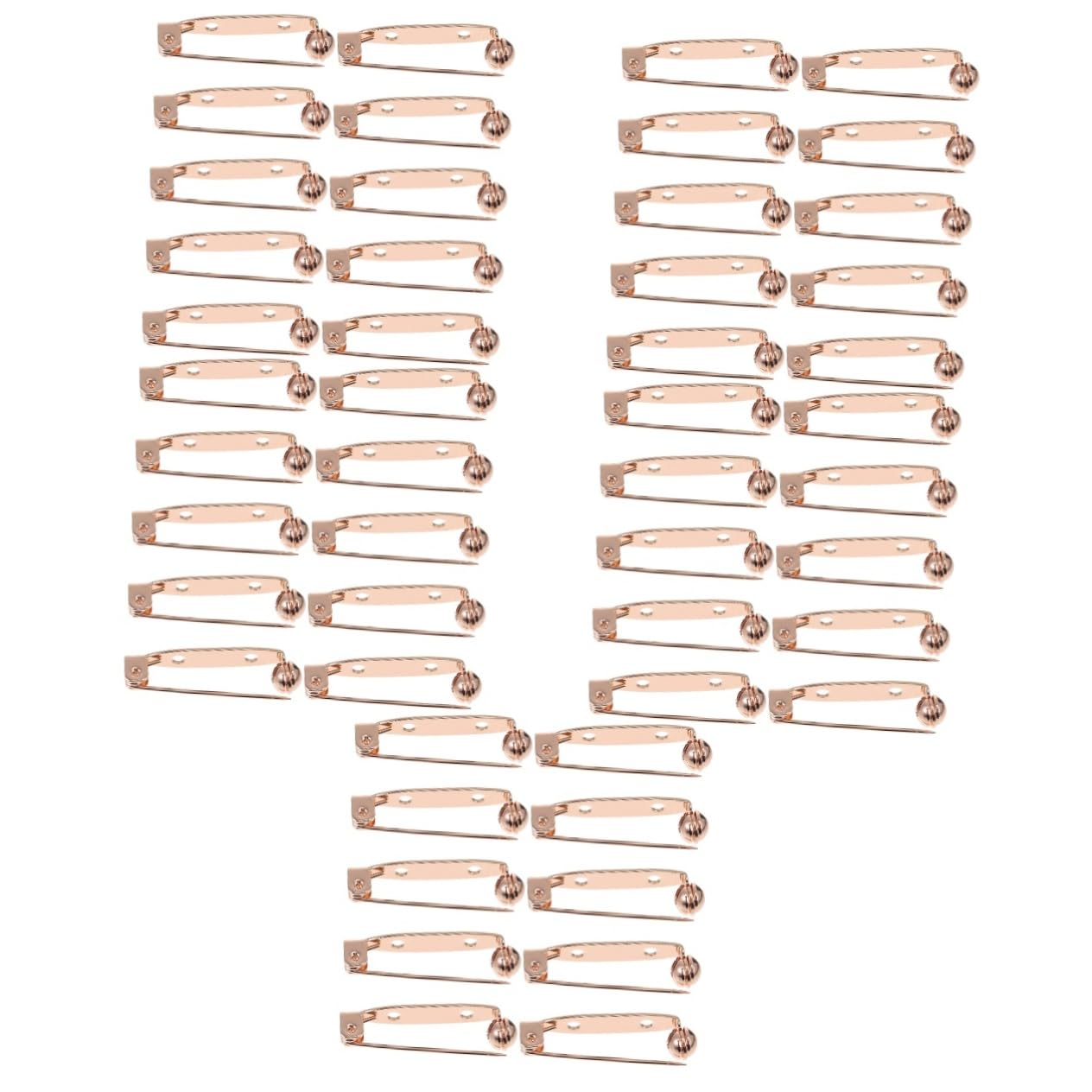 SOIMISS 50piezas Pasadores De Barra Para Broches Sujetadores De Seguridad Para Manualidades y Corsages Accesorios De Joyería