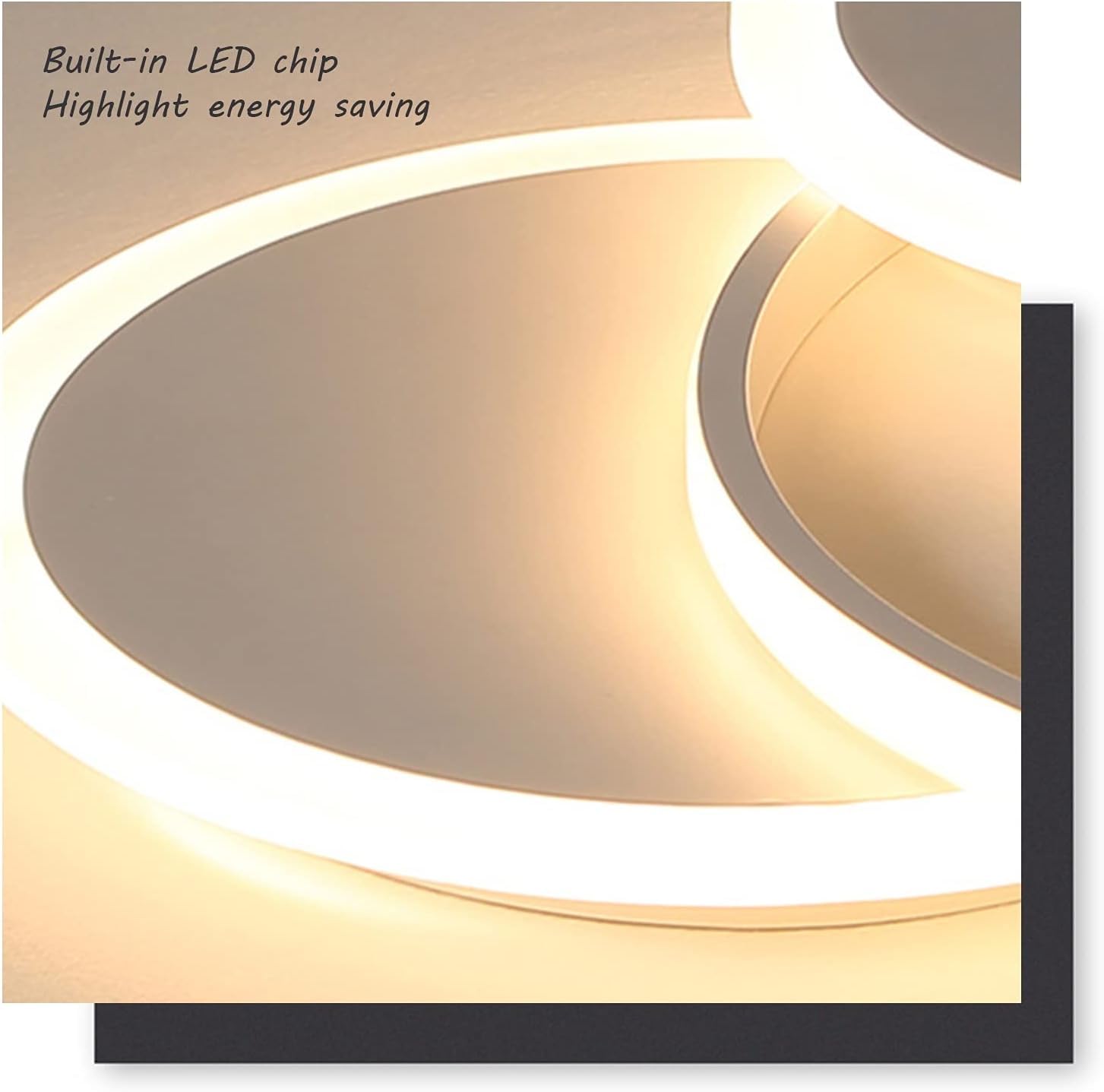 Lámpara Techo con Luz Regulable 3000K-6000K, Plafón LED Techo con Control Remoto, Lámparas de Techo Salon para Sala de Estar, Dormitorio, cocina, Pasillo,etc 42 * 35cm