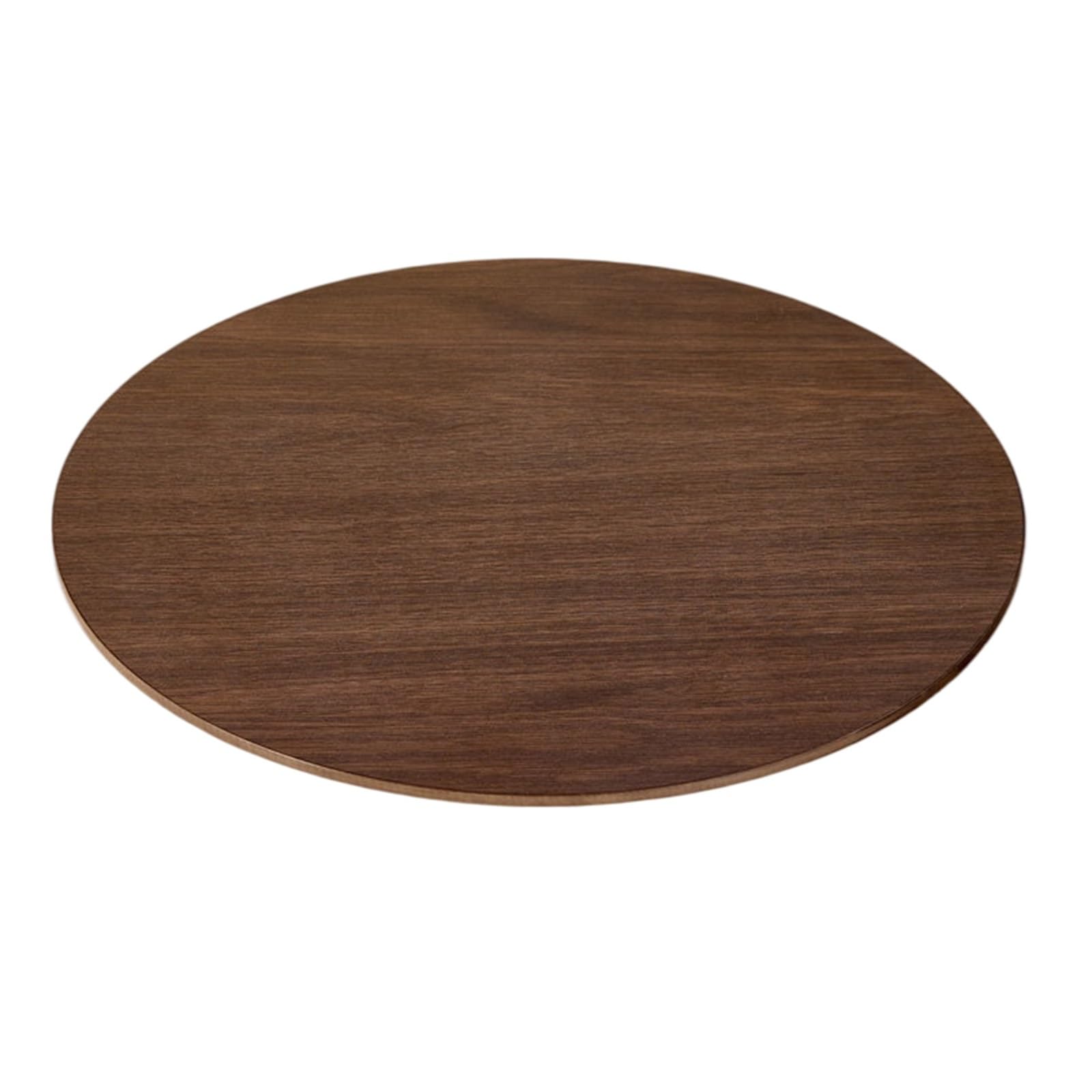 Lazy Susan en pierre frittée marron de 12mm résistant aux rayures pour table ronde