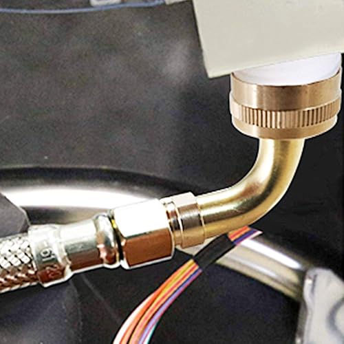 Miniatura 6 de HYDRO MASTER Codo de entrada para lavavajillas de latón macizo, 38 "OD Comp x 34" FNH.