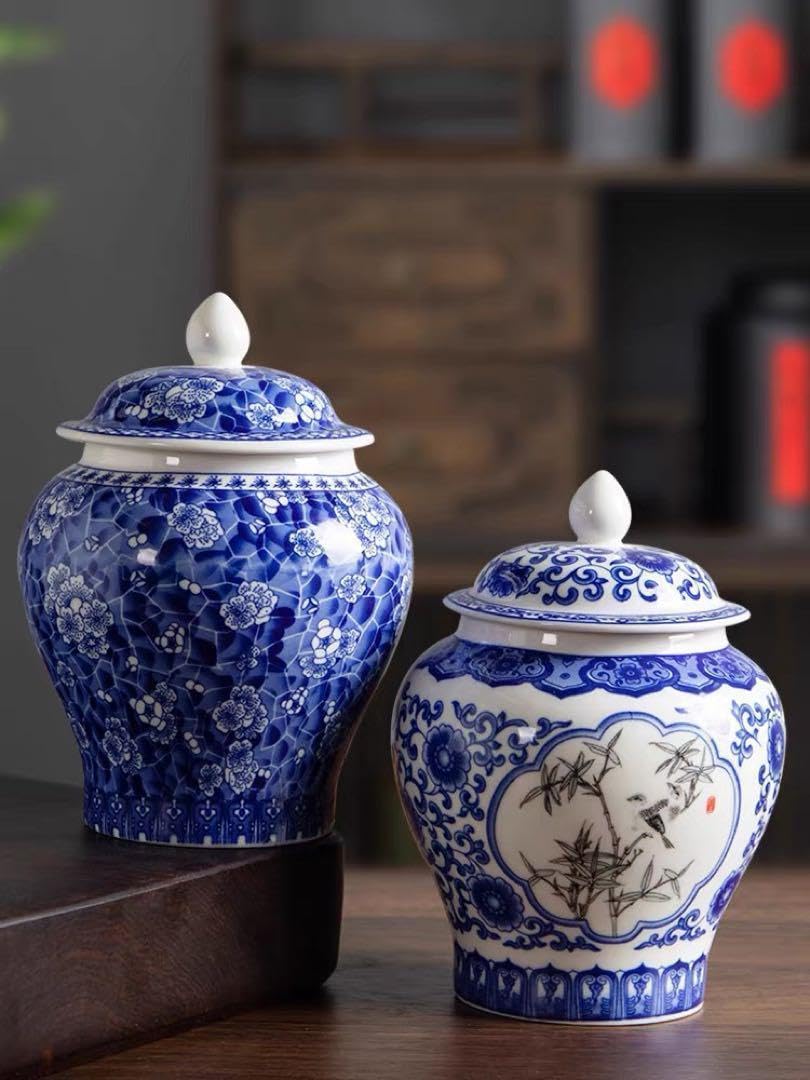 牡丹唐草の茶筒シノワズリ中国茶道具台湾茶器紅茶コーヒー豆茶葉茶壺