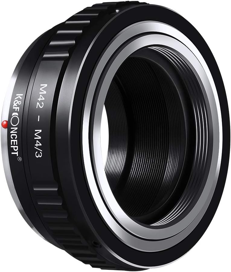 K&F Concept M42 Lens to Micro 4/3 Lens Adapter,M42 Screw Mount to Micro Four Thirds M43 MFT Fits for Olympus PE, Panasonic Lumix