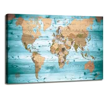 複数購入割引⭕️ アンティーク　フレーム　マップ　地図　ウォールアート　壁掛け 複数購入割引⭕️ アンティーク フレーム マップ 地図 ウォール