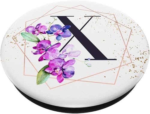 Miniatura 2 de Orchids Plants Flower - Soporte para teléfonos y tabletas, diseño de letra X, color blanco, Negro