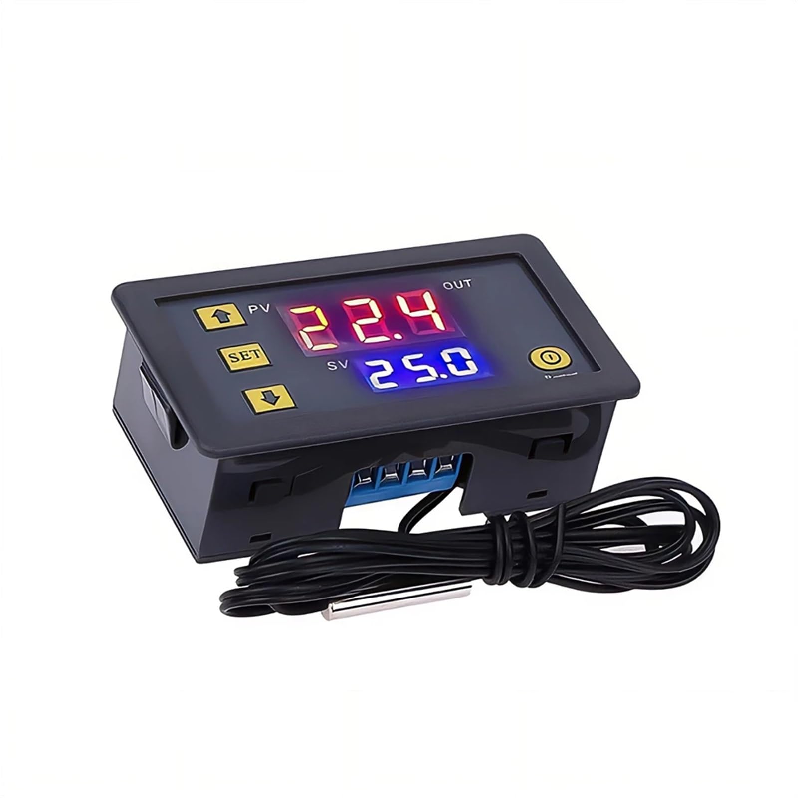 Thermostat de contrôle numérique W3230 24V avec affichage LED et sonde