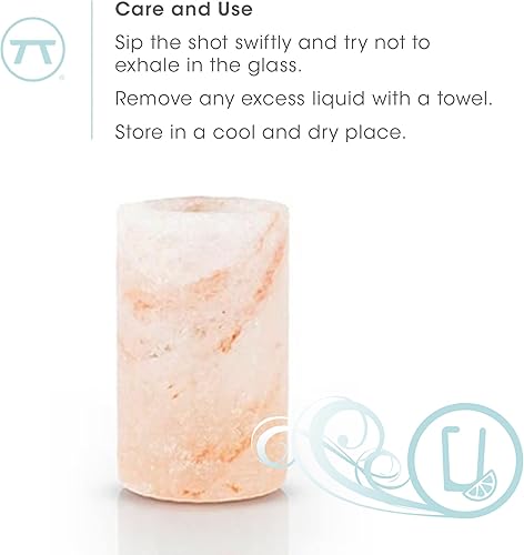 Miniatura 6 de Outset Chillware - Vasos de chupito de sal del Himalaya, juego de 4, vasos de chupito de 1 onza