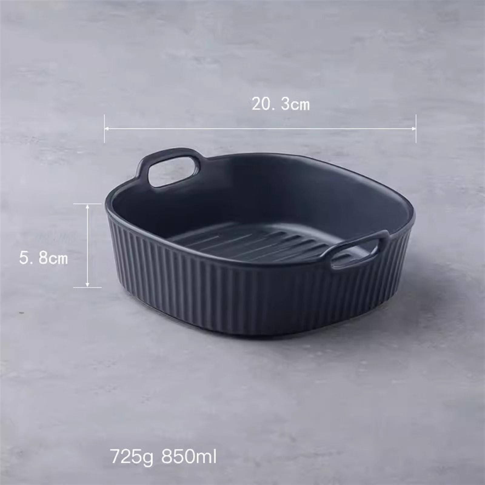 Plat de cuisson carré pour fromage, riz, four à micro-ondes, plat de cuisson en céramique, bol de cuisson à double oreille, plat de cuisson, plat à rôtir