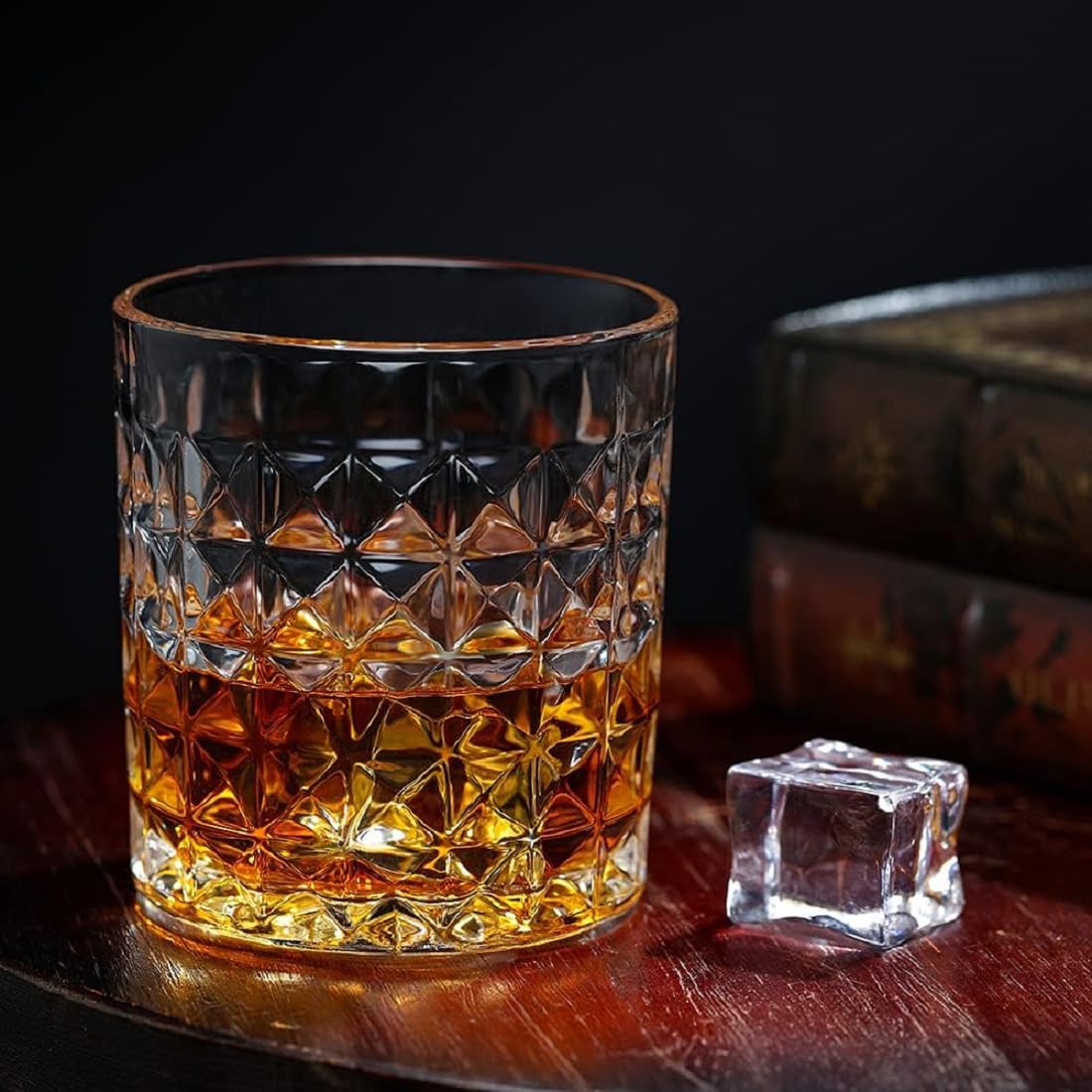 Clear Whiskey Glasses - 2 Pack 300ml -5