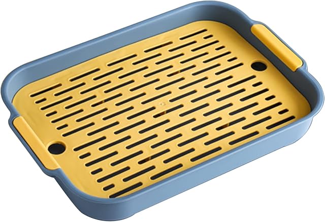 maxant Rabbit Litter Tray, Rabbit Litter Box, Potty Trainer Rabbit Cage Toilet, Small Animal Litter Pet Toilet, Litter Box Toilet for Rabbit Guinea Pig, Blue S