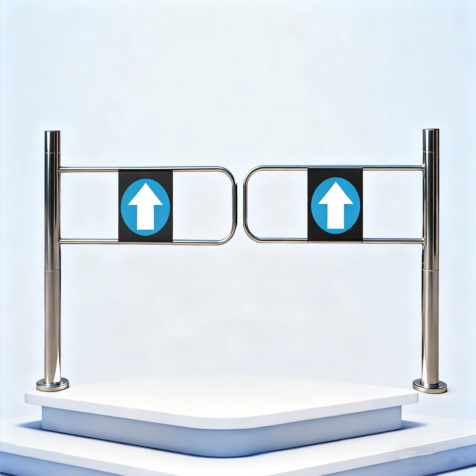 Aioneer Self-Closing Safety Swing Gate For Entrance Control, Spring-Loaded One-Way Design, Ideal For Commercial And Industrial Use-190 x 100 cm/74.8