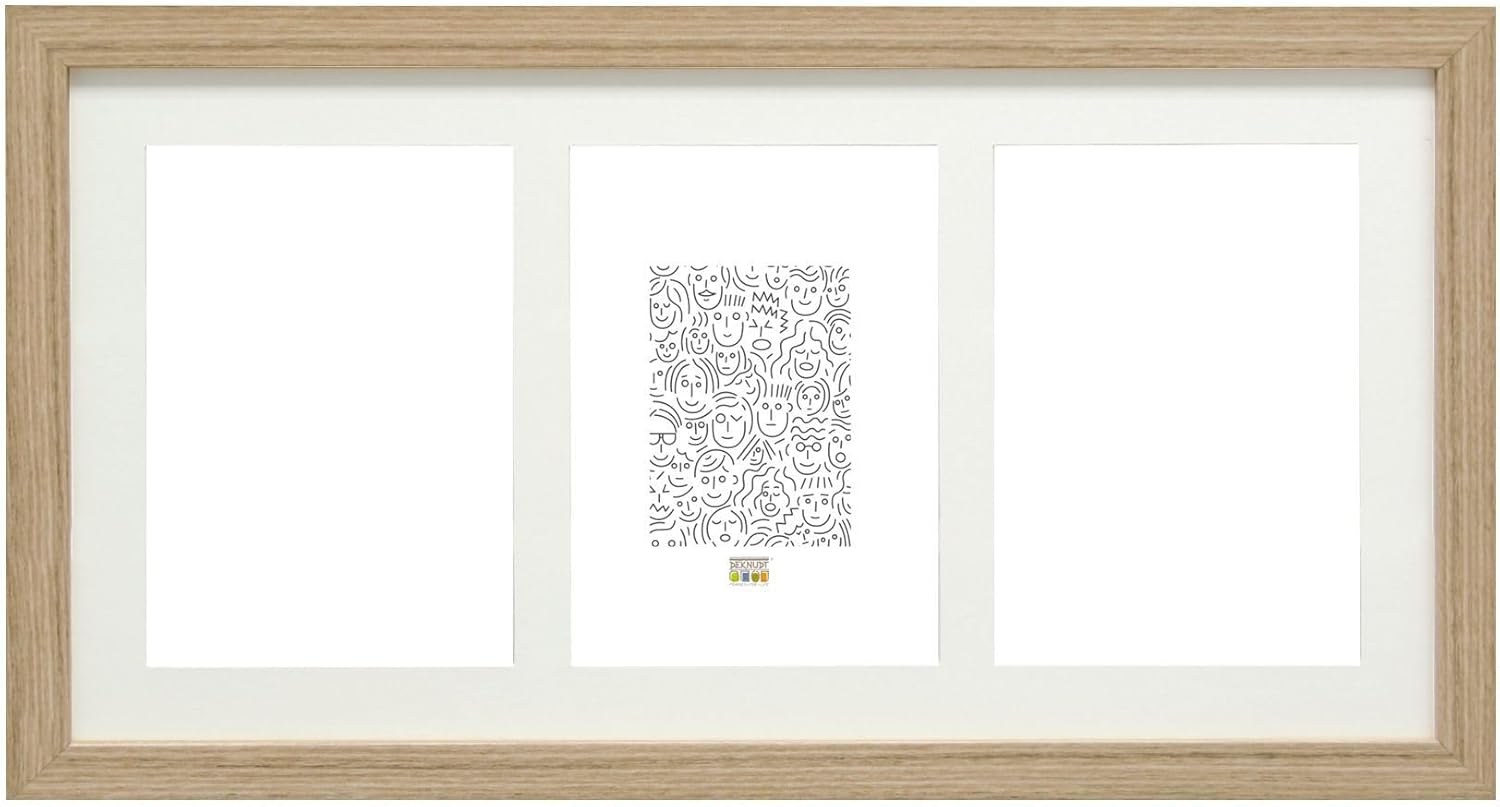 S66KB3-10.0X15.0 Natural Photo Frame for 3 Photos - Vertical Format 41 x 24 x 2 cm