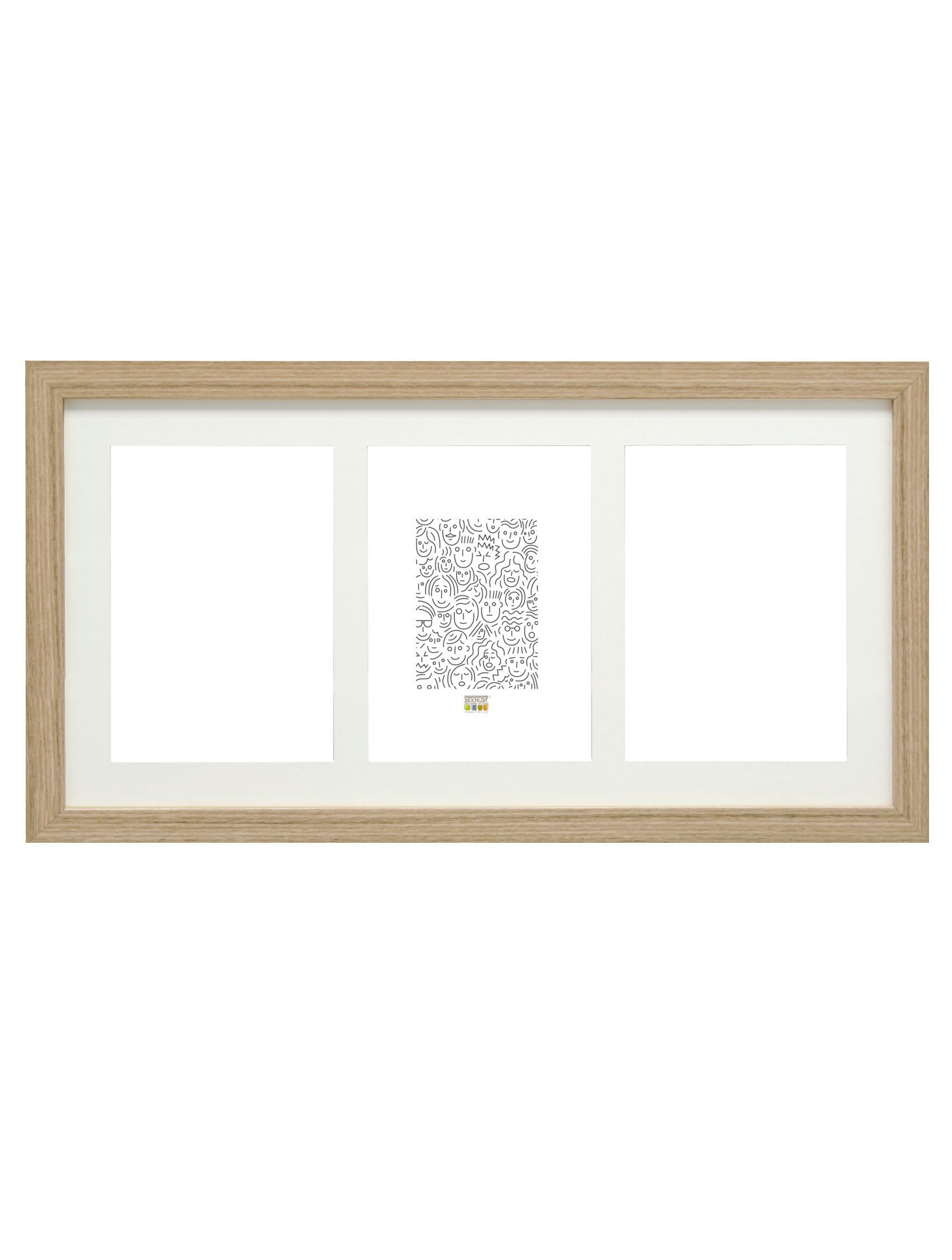 Deknudt S66Kb3-15.0x20.0 ramka na zdjęcia kolor naturalny, 3 obrazy pionowe