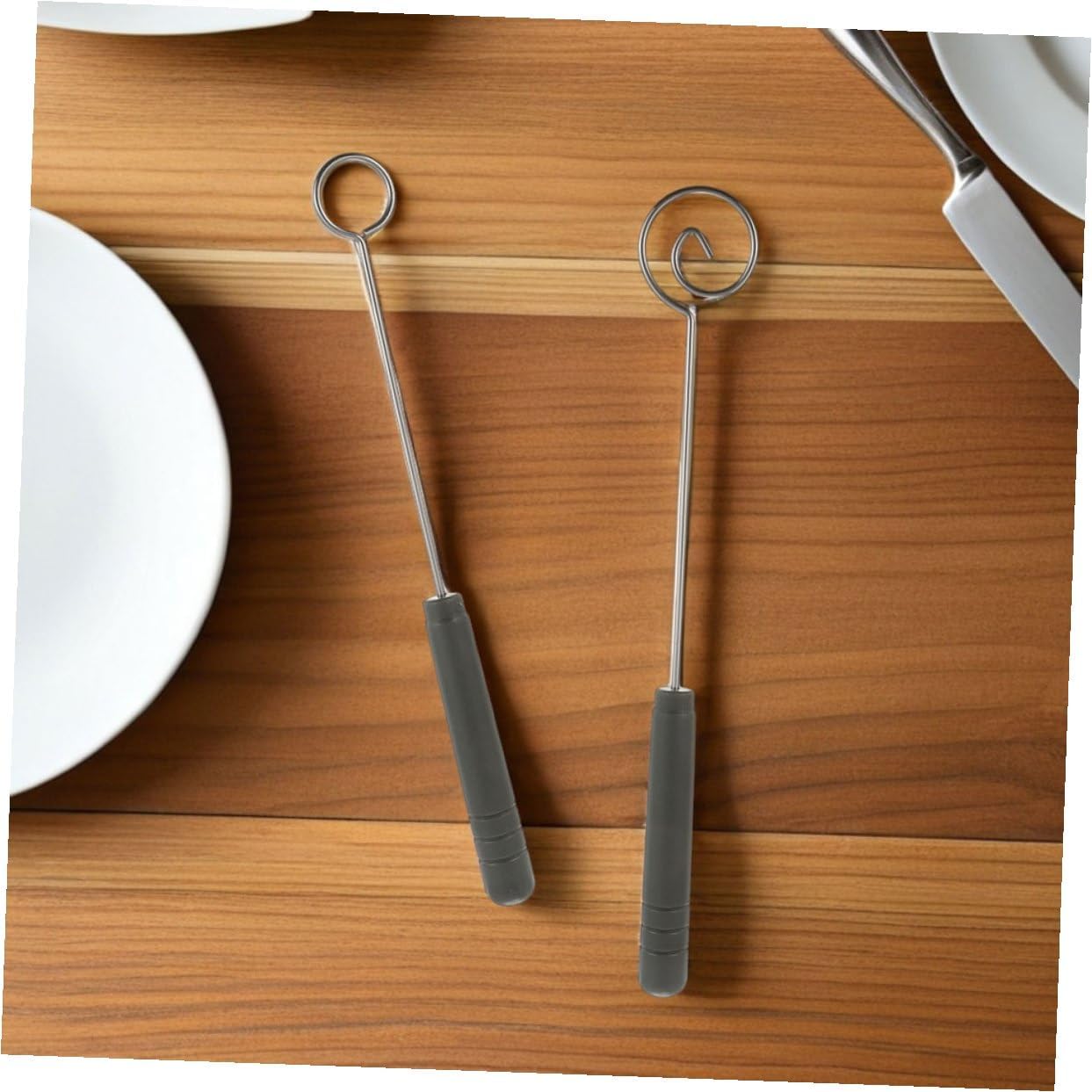Ciieeo Stainless Steel Fondue Forks Set 12pcs Dessert Forks Metal Chocolate Dipper Tools for Cheese Fondue Party DIY Decorating Kitchen Utensils