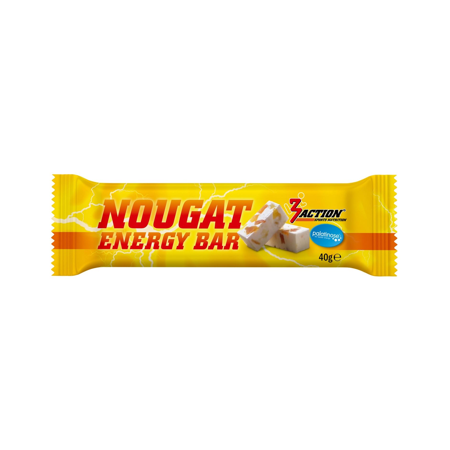3Action Nougat Energy Bar - Boîte de 20 pièces