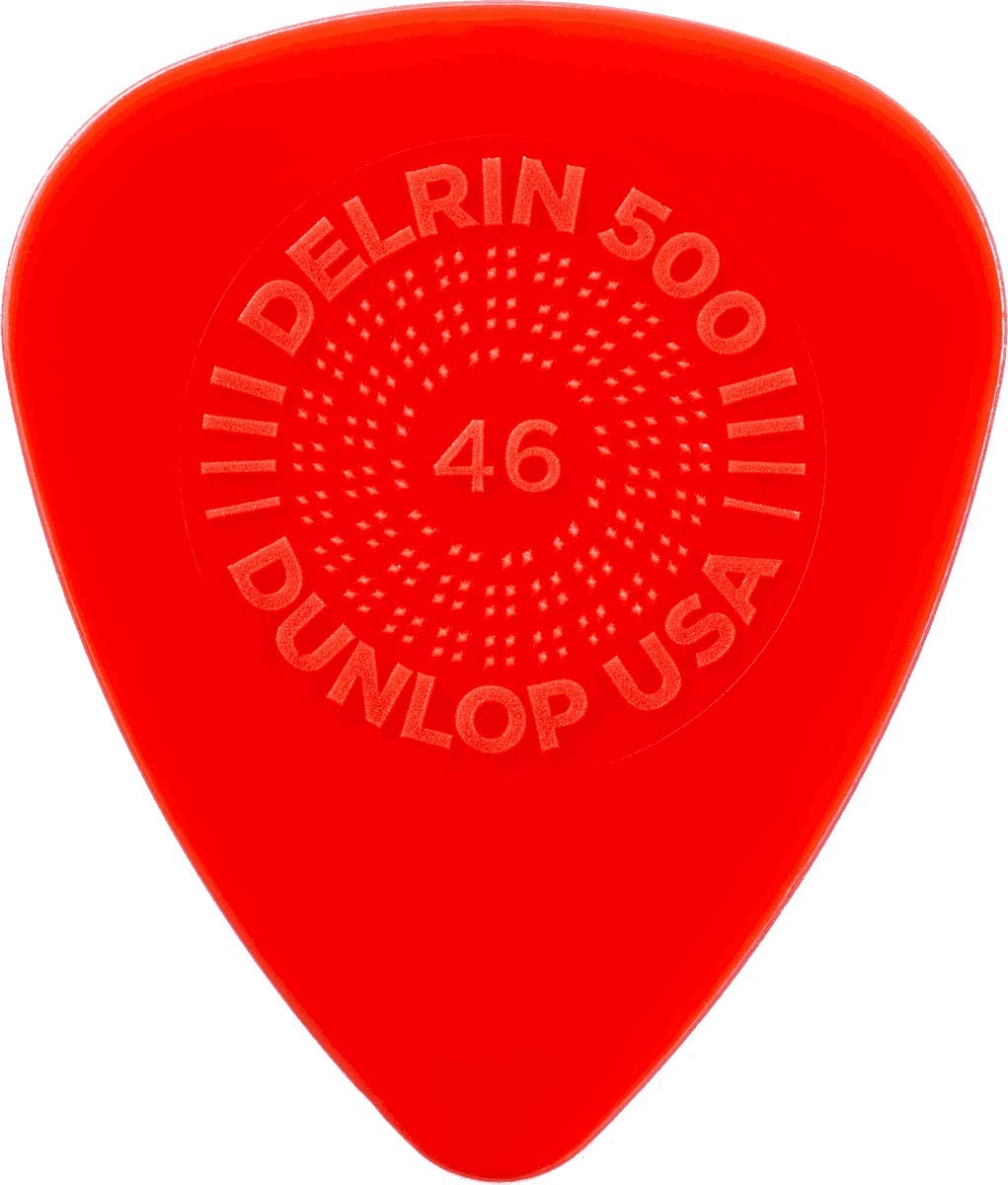 Jim DunlopDelrin 500 Prime Grip .46mm Guitar Picks (450R.46)