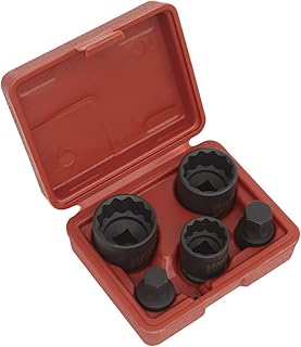 Sealey SX053 Impact Hub Socket & Socket Bit Set 5pc 12-Point 1/2