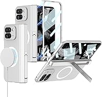 Vista 10 de Funda de teléfono para Samsung Galaxy Z Fold 3 5G con soporte para bolígrafo S y soporte de protección completa 360, protector de pantalla integrado