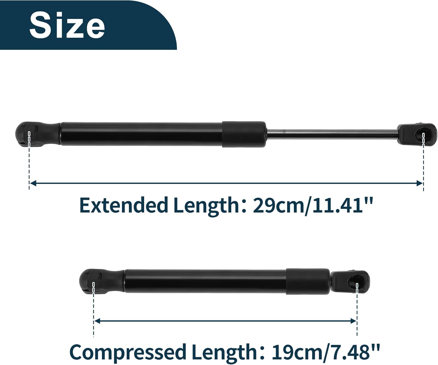 Rear Hatch Lift Supports Struts for Subaru Legacy 2010-2014 Sedan No.57522AJ02A Gas Spring Black 2 Pcs