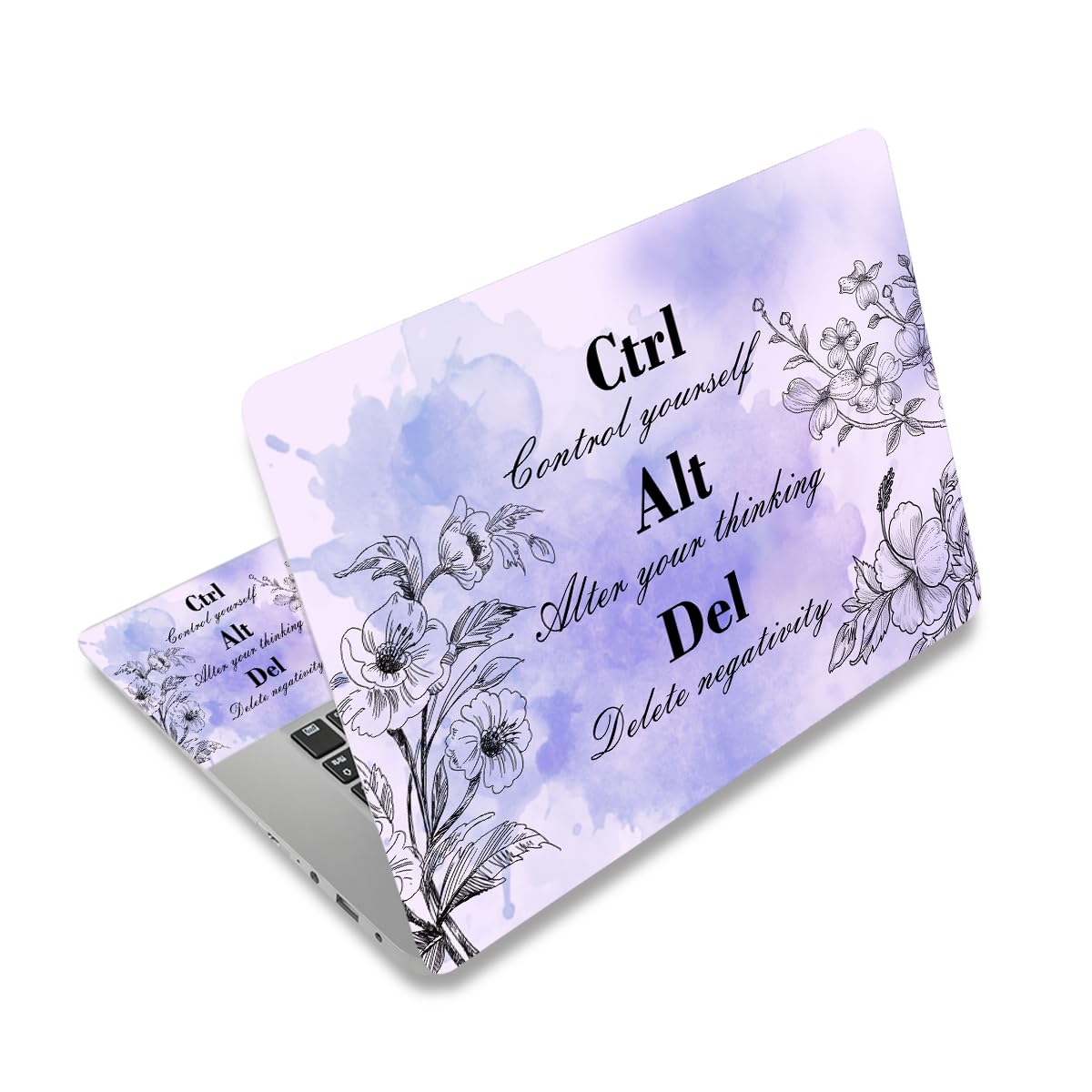 15 15.4 15.6 13 13.3 14 12 12.1 in Skin Laptop Sticker Decal, Netbook Skins for Notebook, Universal Vinyl Laptop Decor Cover, Art Protector I Purpel