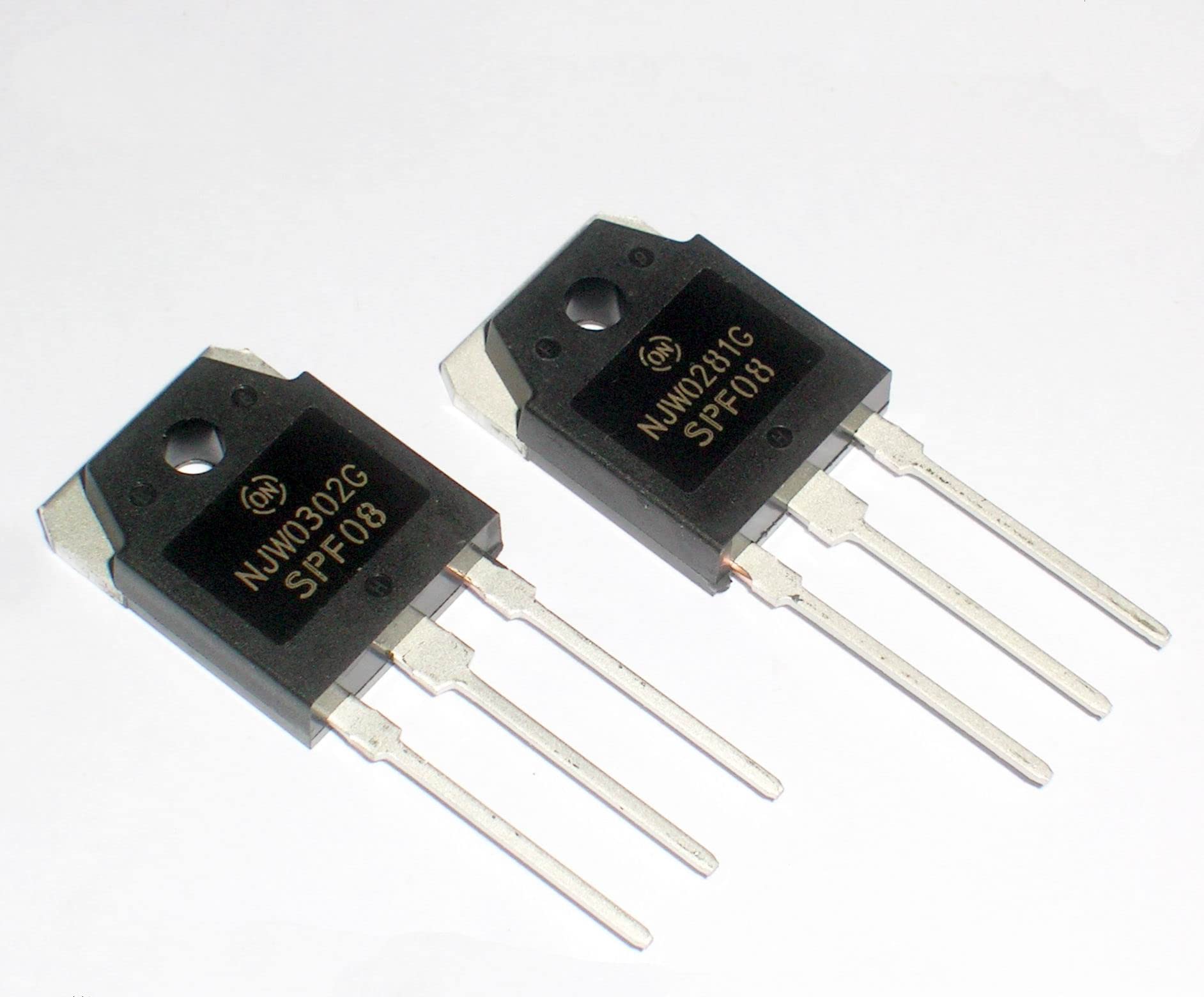 2 Pezzi NJW0302G + 2 Pezzi NJW0281G Transistor TO-3PN