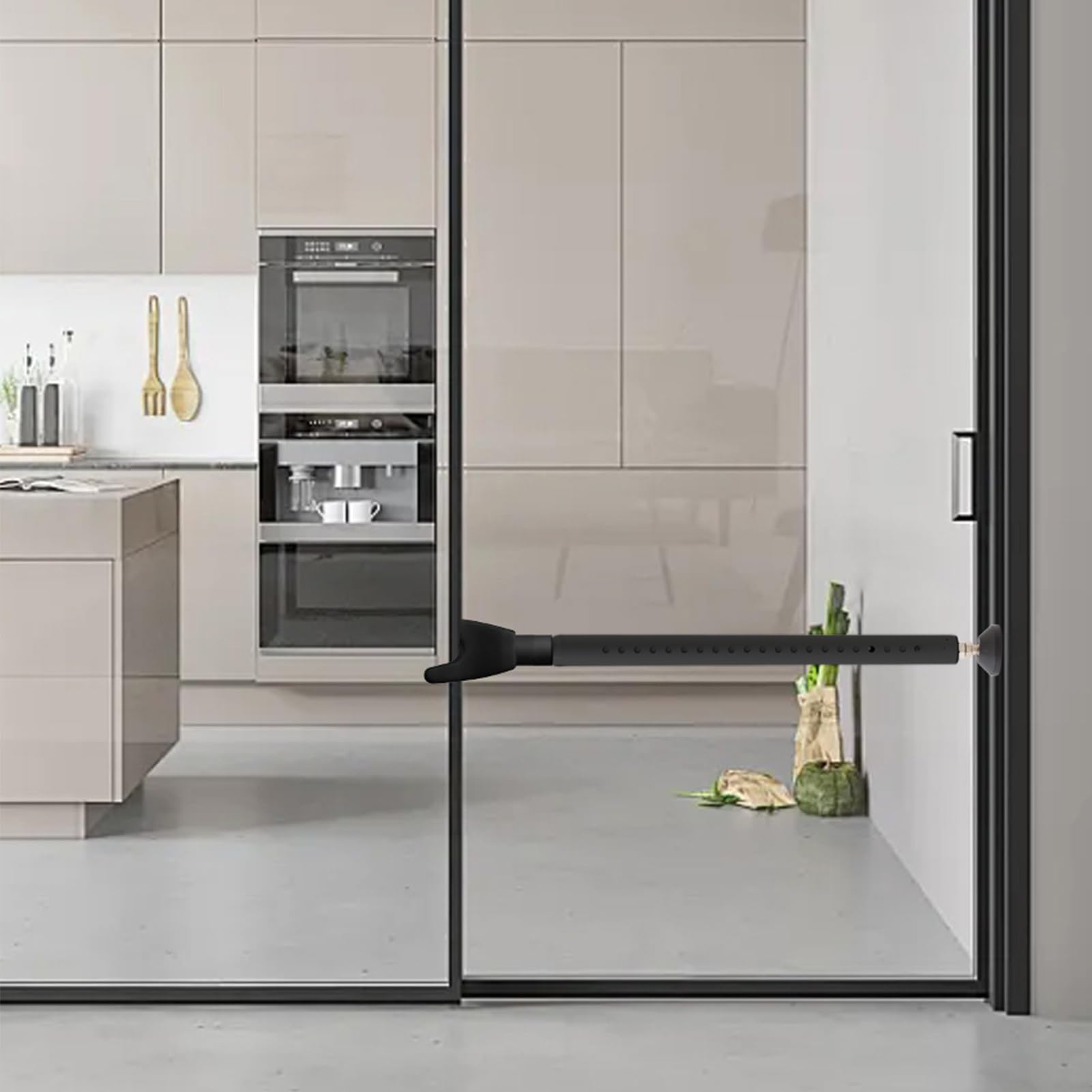 Barra de seguridad para puerta corrediza, barra de seguridad antirrobo de alta resistencia, imprescindible para apartamentos, construcción de hierro ajustable para el hogar, apartamento, viaje