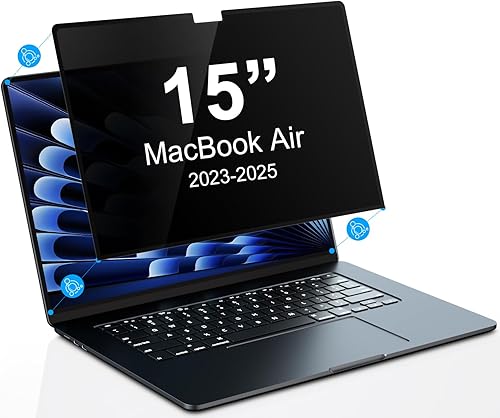PYS MacBook Air - Pantalla de privacidad de 15 pulgadas compatible con MacBook Air de 15.3 pulgadas, modelo A2941 con chip M2, protector de pantalla