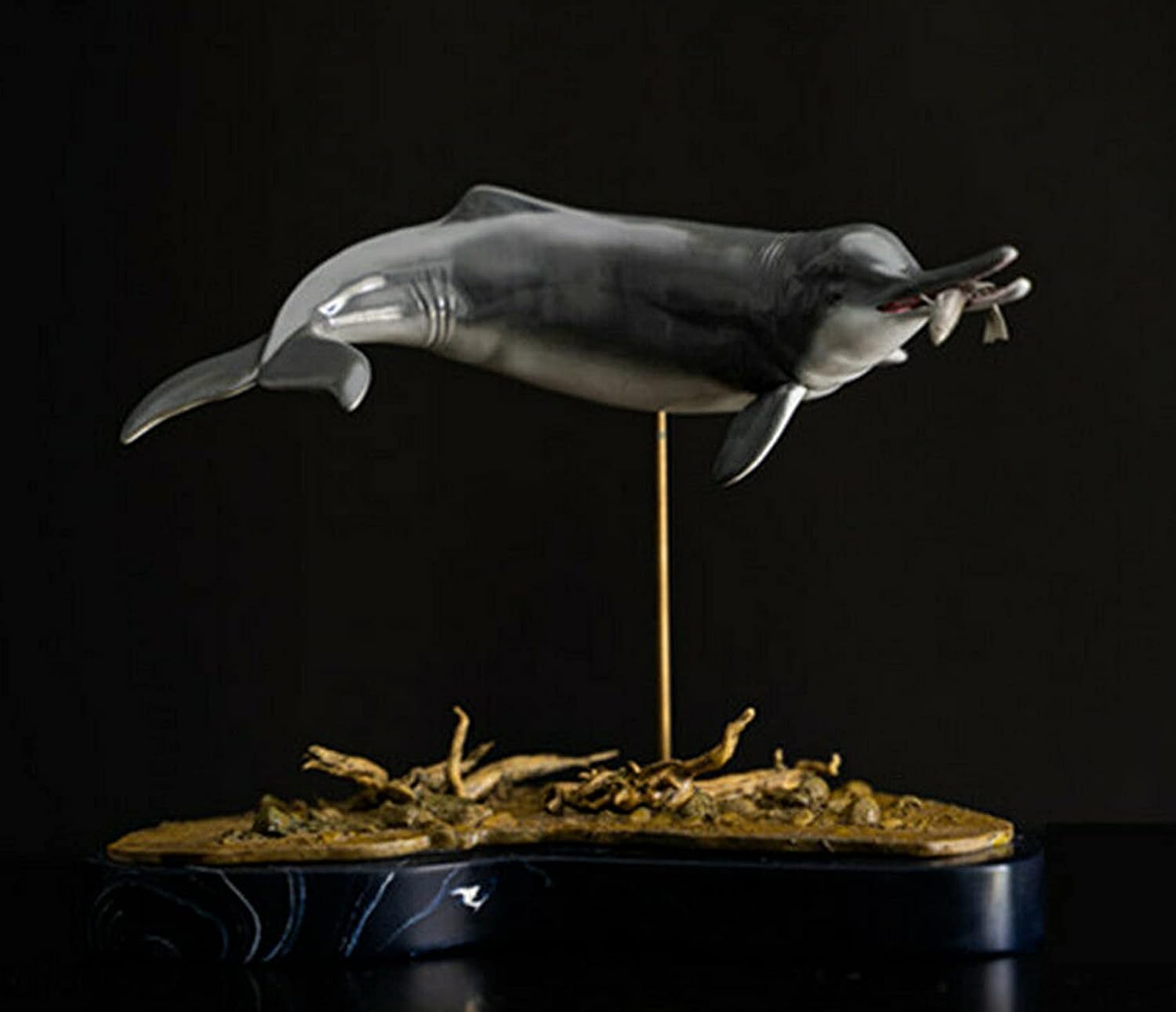 Memory Museum 1/15 Scale Chinese River Dolphin Statue Lipotes Vexillifer Collector Baiji Animal Resin Collector GK Toy Gift