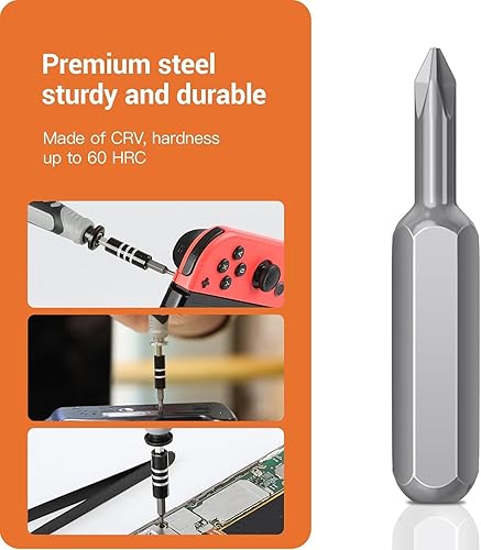 Miniatura 19 de Juego de destornilladores – Juego de puntas de destornillador de precisión 130 en 1, juego de puntas de destornillador ranuradas Phillips Torx