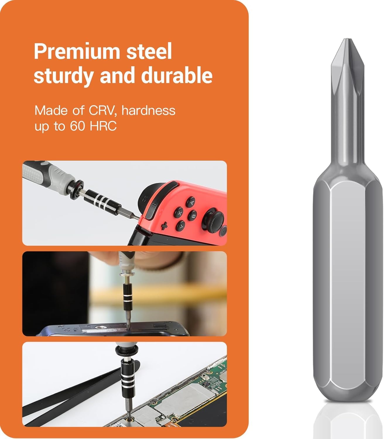 Juego de destornilladores – Juego de puntas de destornillador de precisión, mini hexagonal Phillips Torx ranuradas con caja de herramientas, ideal para electrónica, laptop, iPhone, joyeros y