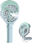 HandFan Handheld Water Fan Rechargeable 2000mAh Battery Operated Portable 3 speeds & 55ml Misting Spray &180°Foldable With Metal Clip USB Personal Fan For Travel Camping Outdoor Women
