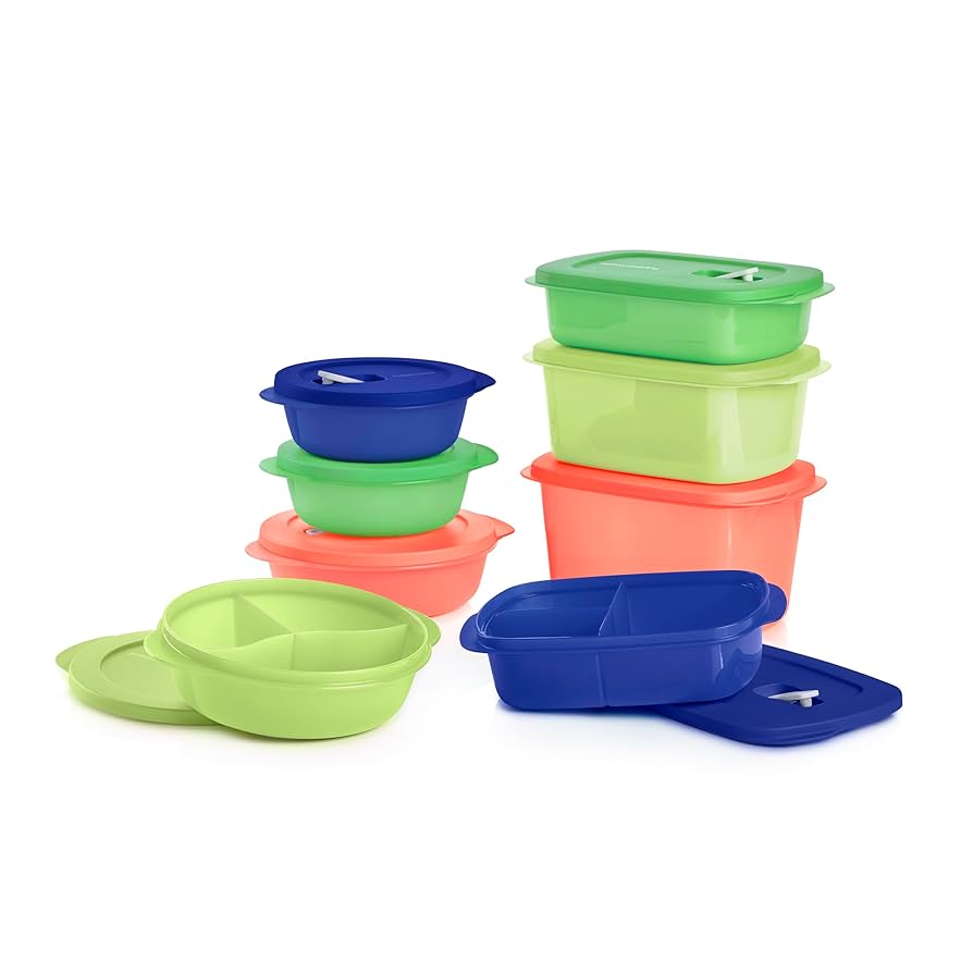 Tupper Ware 新品8点セット Amazon.com: Tupperware CrystalWave 8 Piece Food Storage