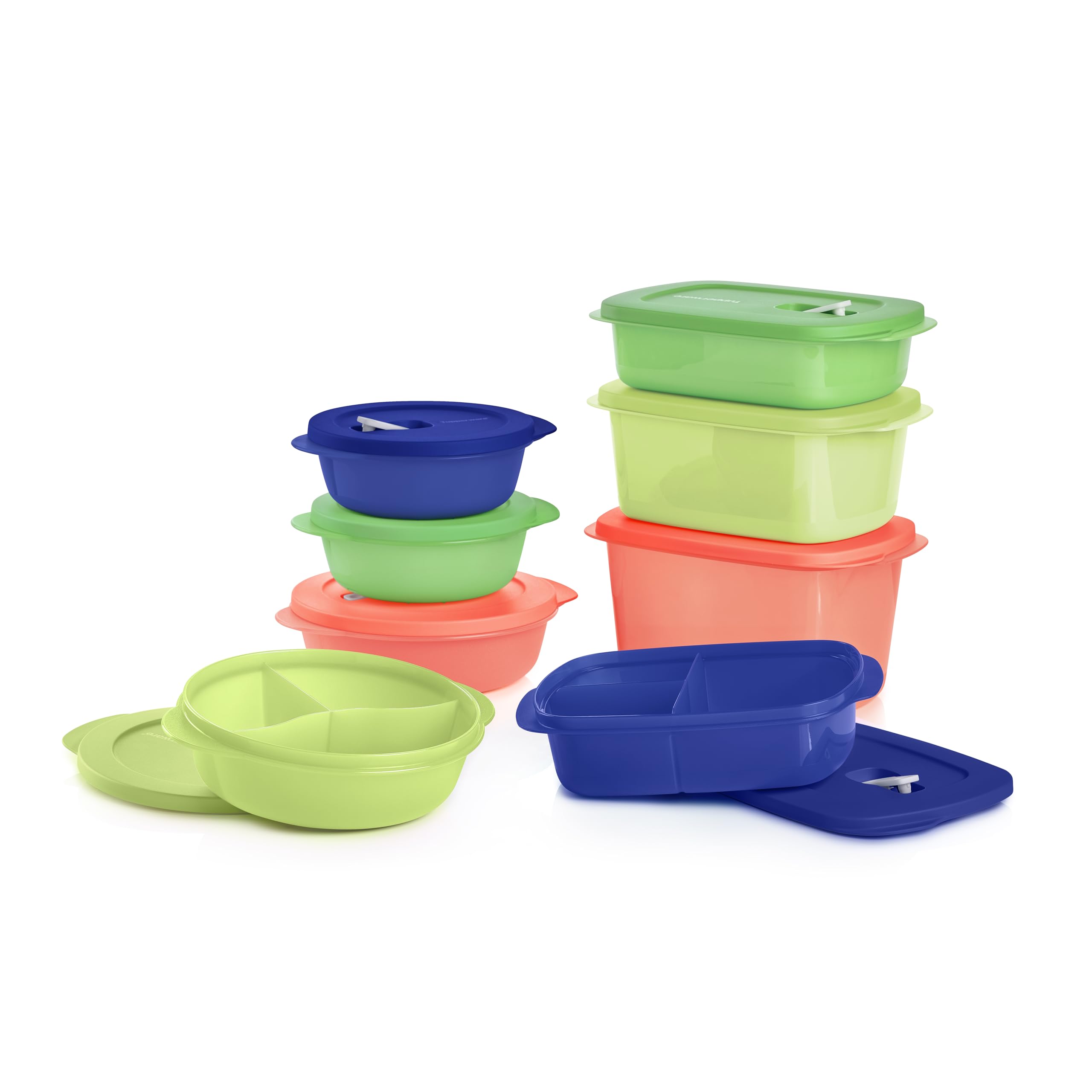 Tupperware CrystalWave 8 Piece Food Storage Container Set in Multi Tupperware CrystalWave 8 Piece Food Storage Container Set in Multi