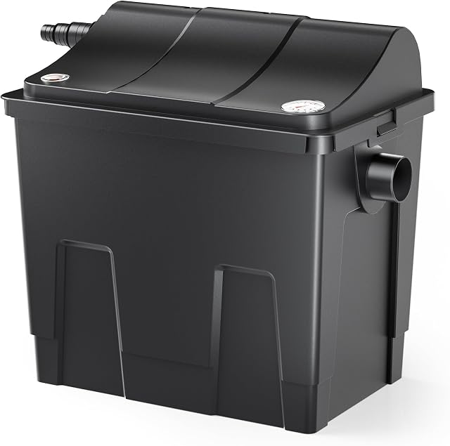 SunSun SunSun CBF-200A Bioteichfilter mit 1-Kammer-System (6.000 l/h, inkl. Filtermaterial, Durchlauffilter für kleinere Teiche) — Teichfilter