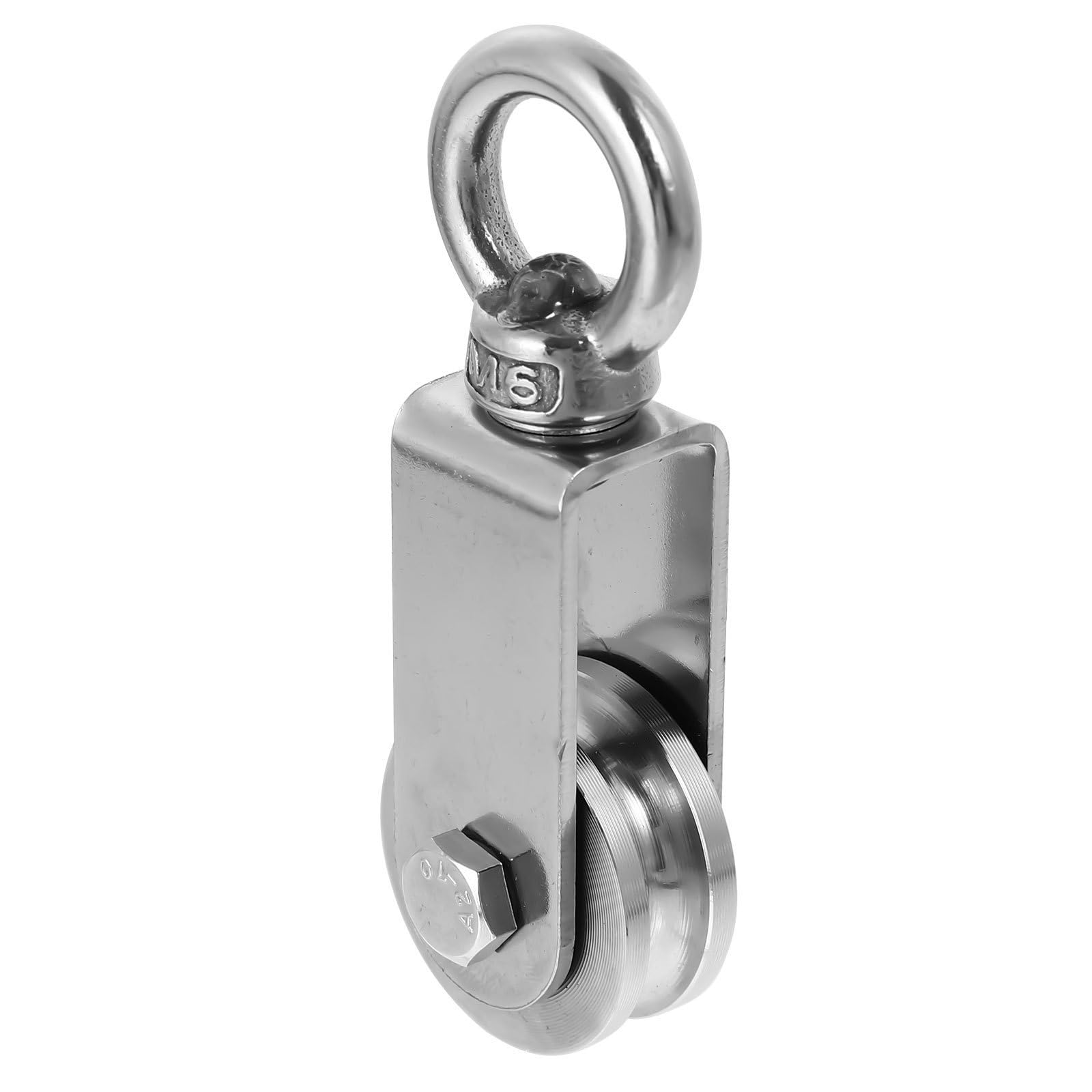 TEHAUX 3piezas Polea Acero Inoxidable Rotativa Para Elevación Para Sistemas De Gimnasio y Tendedero Diseño Robusto y Estable Uso Versátil Bloques De Elevación y Equipos De Gimnasio