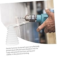 Vista 7 de DOITOOL 4 piezas de martillo cubierta de polvo martillo taladro neón cactus eléctrico herramienta a prueba de polvo accesorio de taladro de silicona