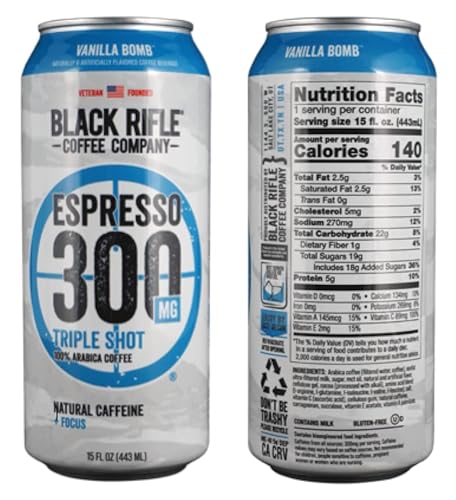 Black Rifle Coffee Rtd 200Mg And 300Mg Caffeine, Ready To Drink Variety Pack, Gluten Free, 6 Cans #TOP2