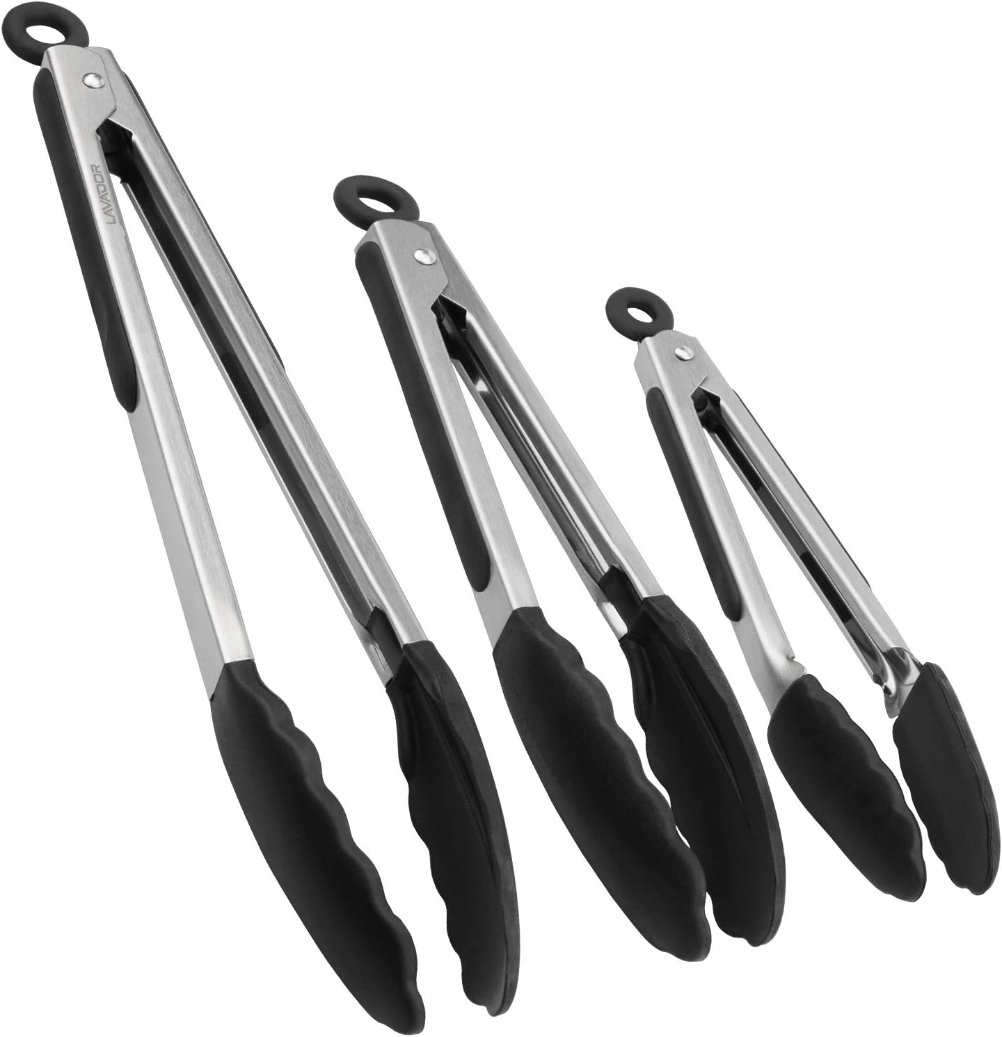 Kitchen tongs set black
