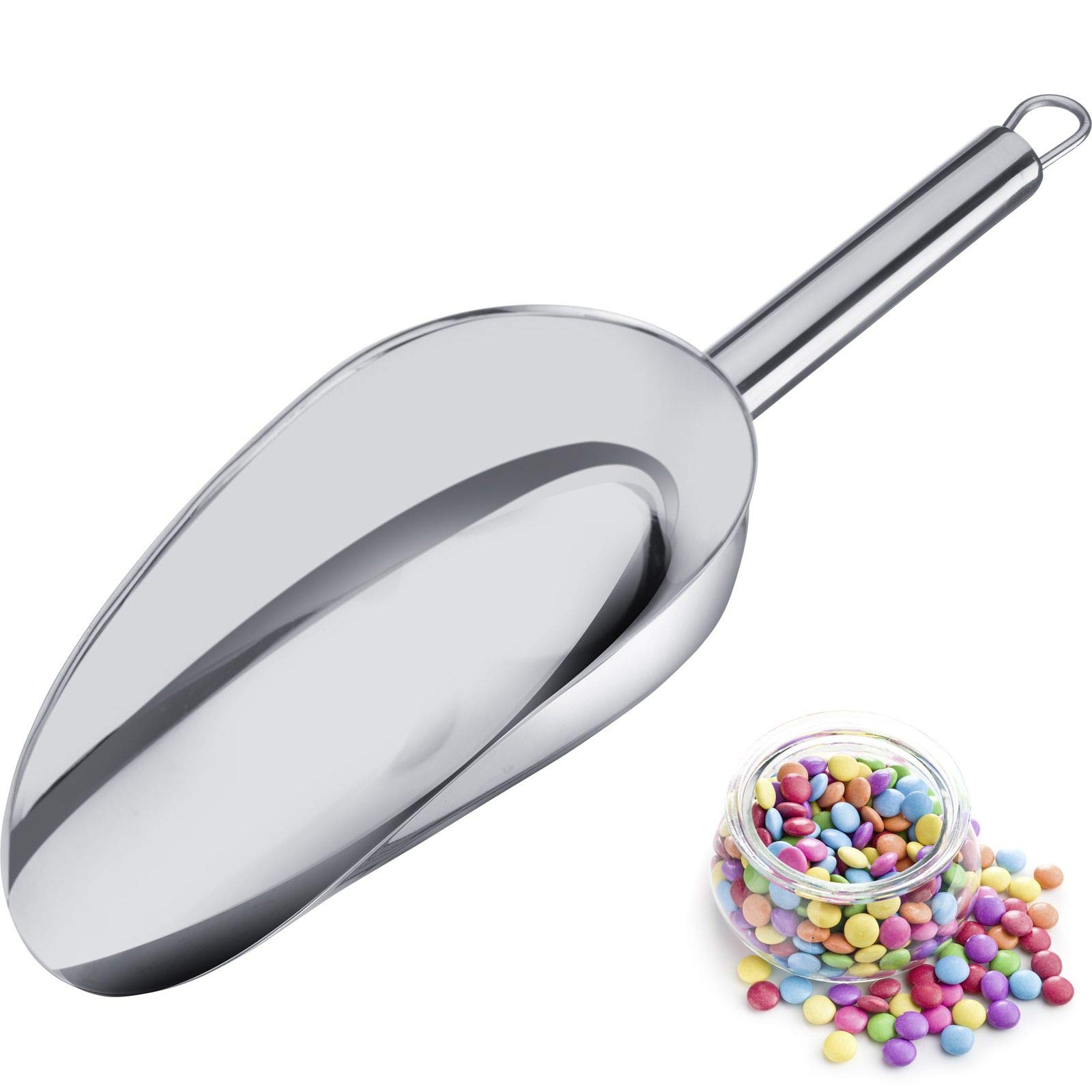 Westmark Paletta per pesare/riempire, Capacità: 200 ml (ca. 200 g di farina), Acciaio inox, Halia, Argento, 91042270