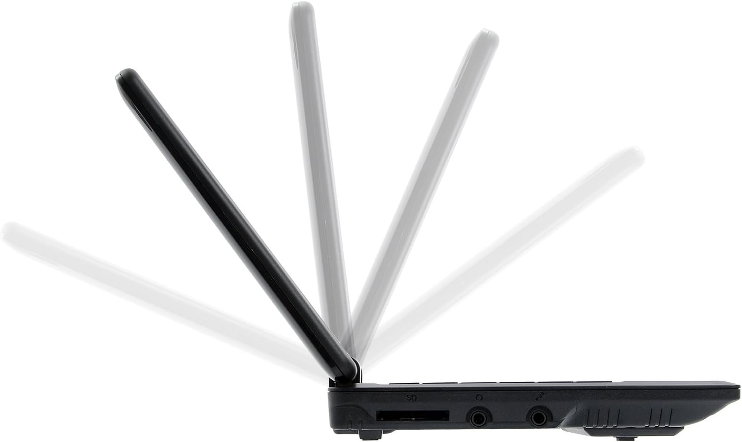 Bigmachine 7 Inch Portable Mini Computer Laptop PC Netbook for kids Android 12 Quad Core 32GB WIFI Built In Camera Netflix YouTube Flash Player (Black)