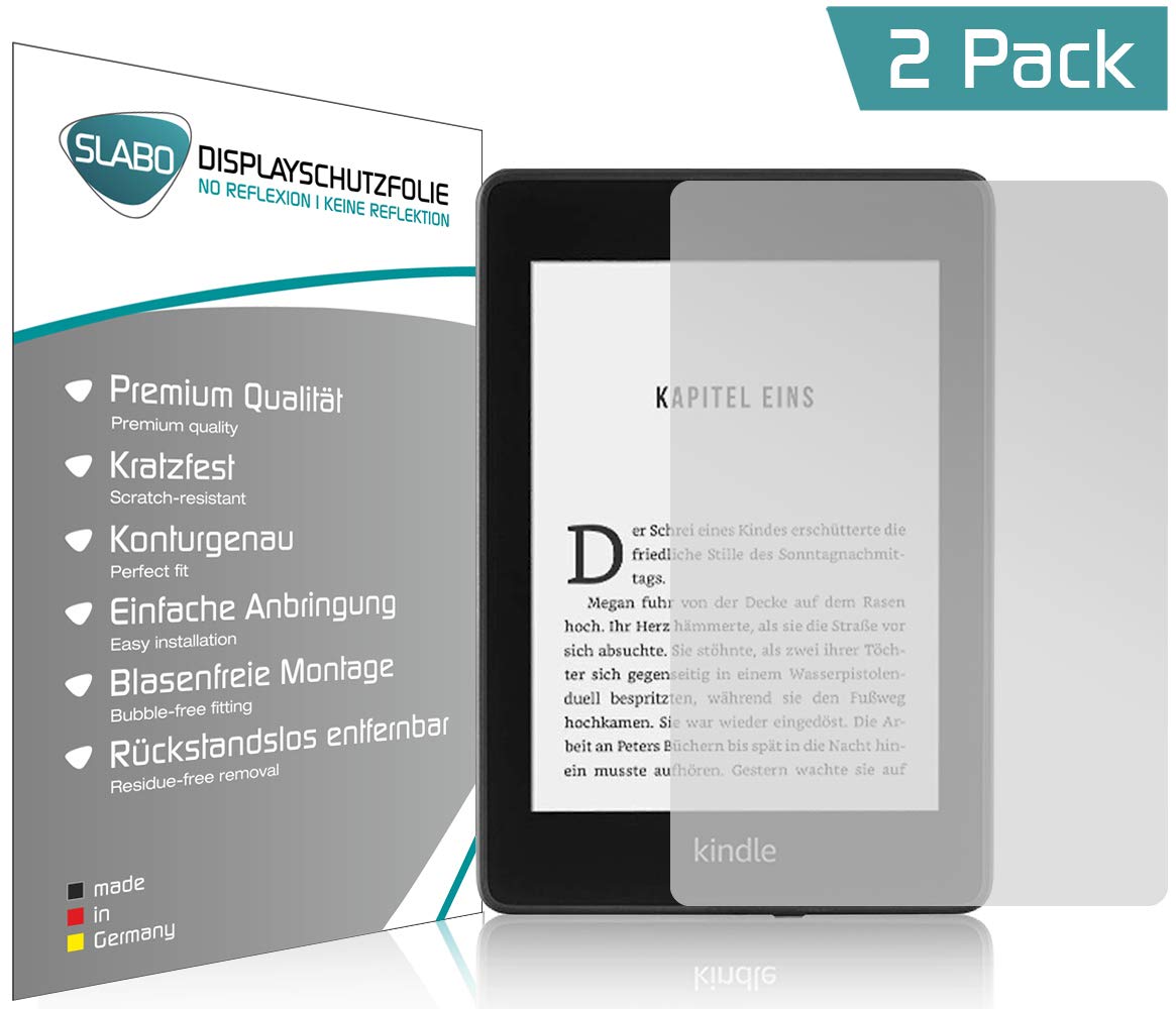 2 Pellicole Anti-Riflesso Per Kindle Paperwhite 2018 - Made In Germany - Foto 9