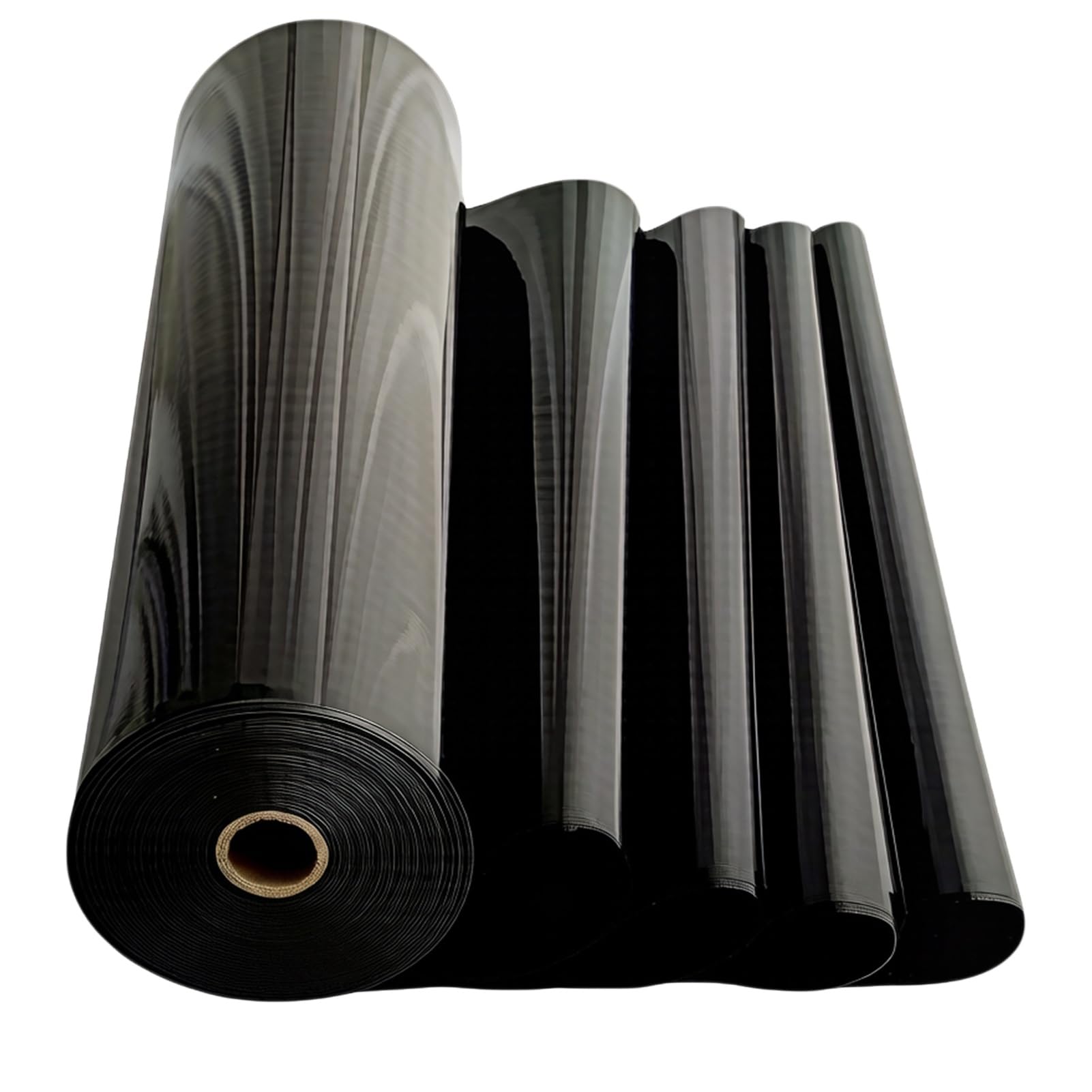 Flexible Black Pond Liner HDPE 0.13mm UV Resistant Pond Tarp for Koi Ponds Lotus Ponds Garden Fountain Waterfall