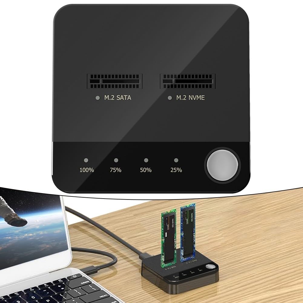Two Bay M 2 dla SATA Clone Dock dla niezawodnych rozwiązań do powielania i tworzenia kopii zapasowych SSD