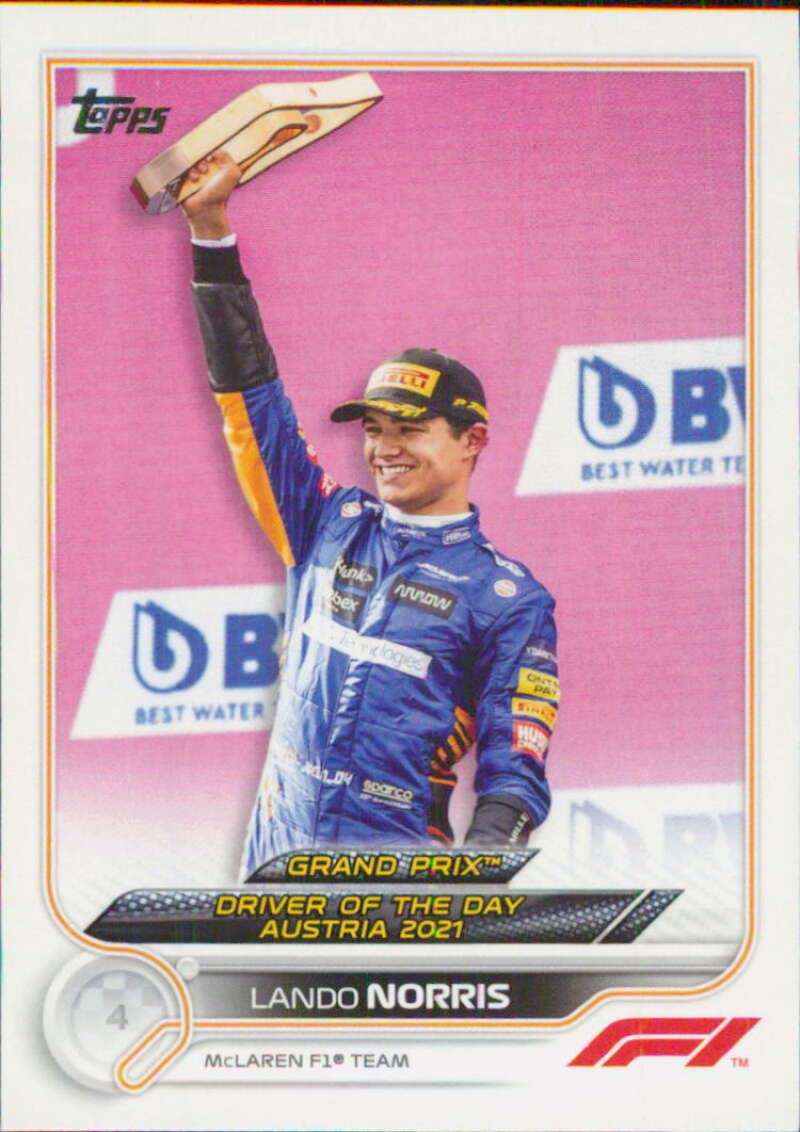 2022 Topps Formula 1#181 Lando Norris Racing Card