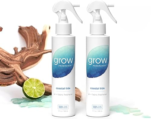 Grow Fragrance - Aerosol ambientador certificado no tóxico, 100% a base de plantas y tela a base de plantas. Fabricado con todos los aceites
