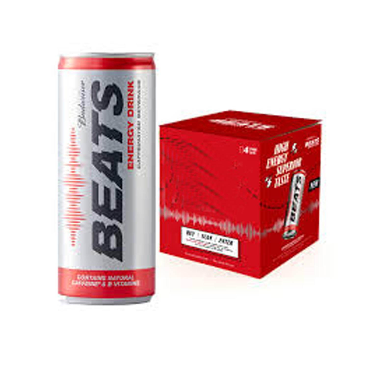 Pack of 24 Budweiser Beats Energy Drink