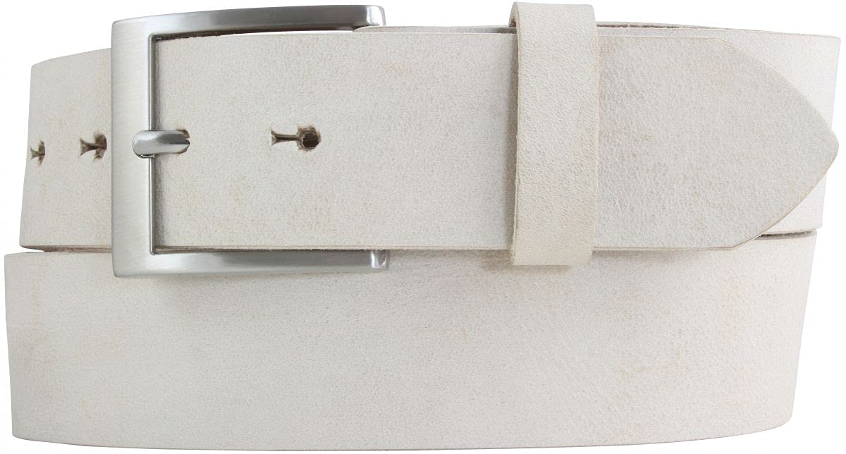 BELTINGER Herren-Gürtel aus weichem Vollrindleder Vintage-Look 4 cm | Jeans-Gürtel für Herren 40mm | Ledergürtel mit Edelstahl-Gürtelschnalle Used-Look
